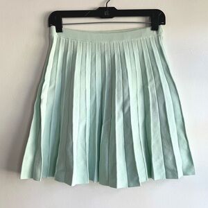 a new day Mint Green A-Line Pleated Skirt Size M